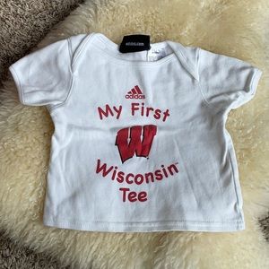 Adidas My First Wisconsin Badger Tee 3/6 months